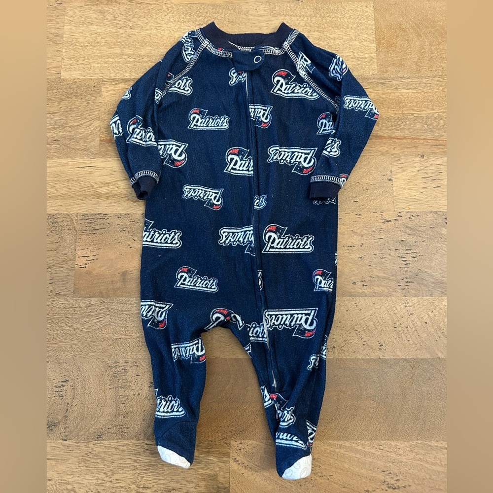New England Patriots Baby Sleeper Size 0-3m